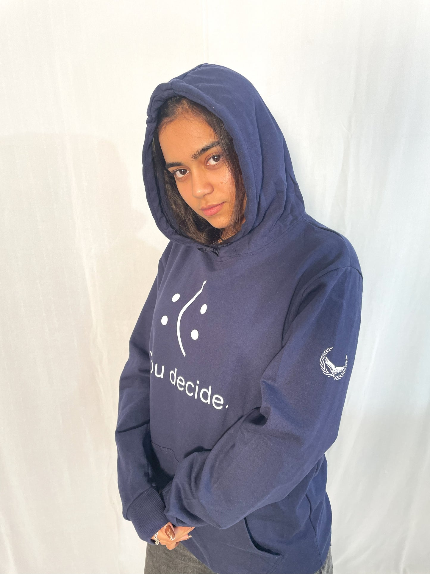 printed blue colour hoodie , blue hoodie , thenovaindia, Nova India