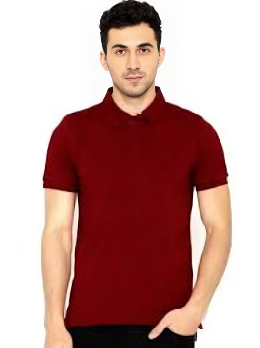 Discover the Premium Maroon Polo T-Shirt: A Blend of Style and Comfort