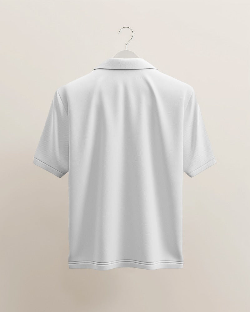 white polo tshirt, unisex polo tshirt , thenovaindia , Nova India