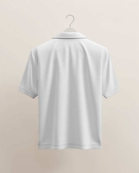 white polo tshirt, unisex polo tshirt , thenovaindia , Nova India