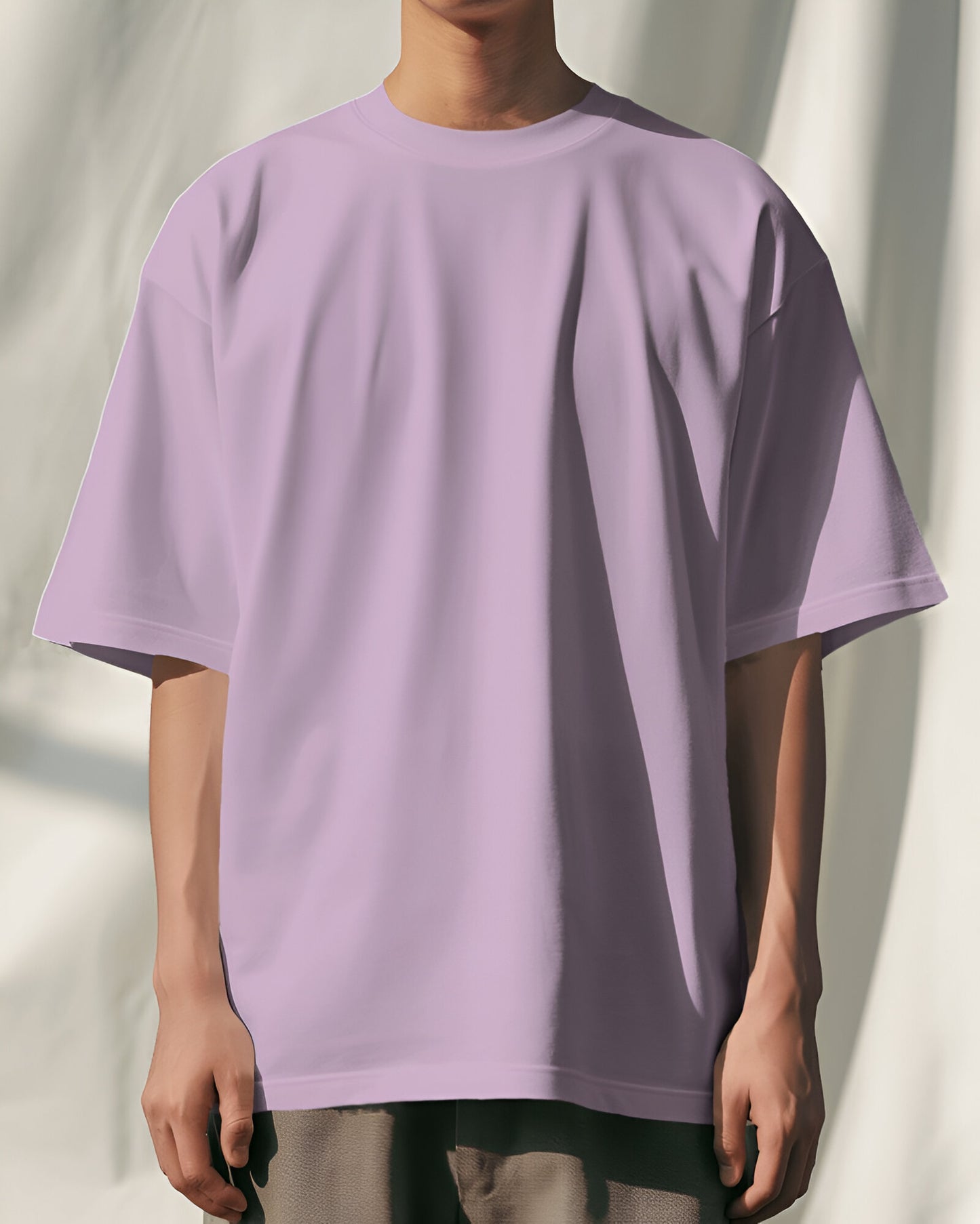 Lavender oversize tshirt pink oversize tshirt, dropshoulder tshirt, thenovaindia , Nova India