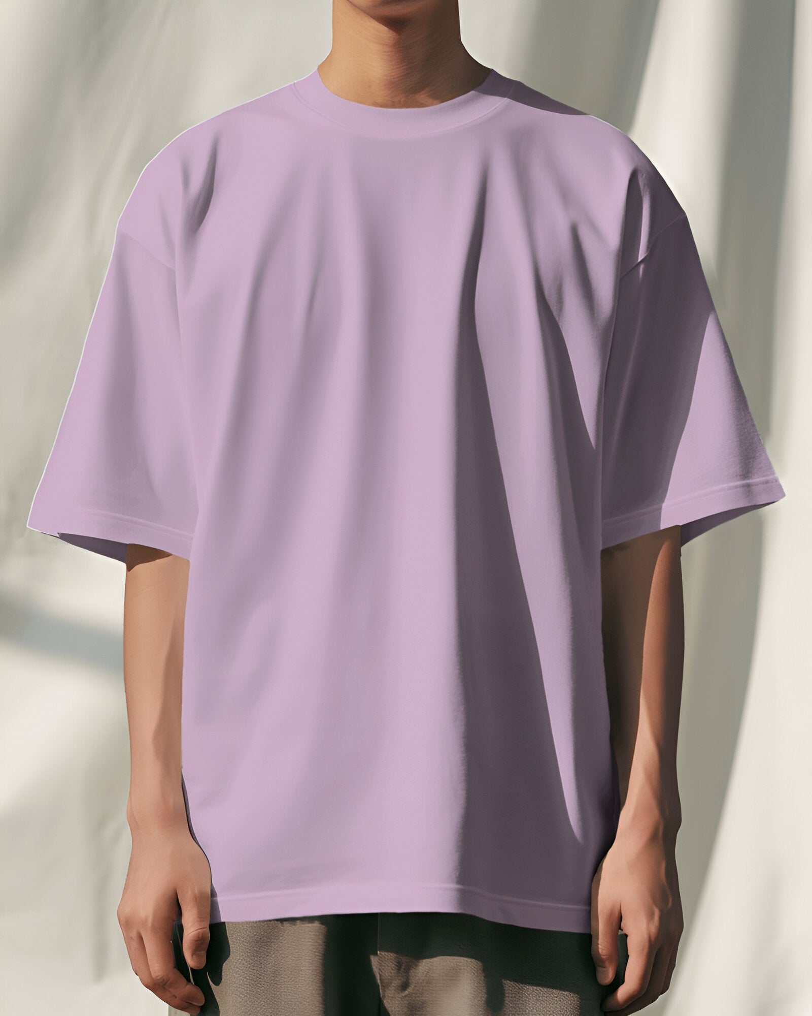 Lavender oversize tshirt pink oversize tshirt, dropshoulder tshirt, thenovaindia , Nova India