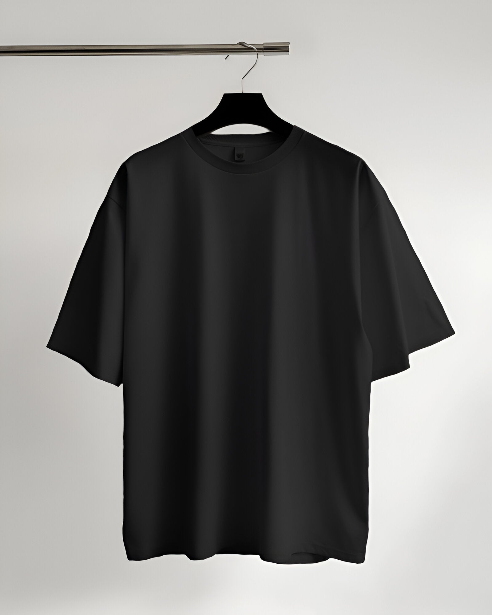 black tshirt, oversize tshirt, dropshoulder tshirt, plain tshirt, thenovaindia, Nova India